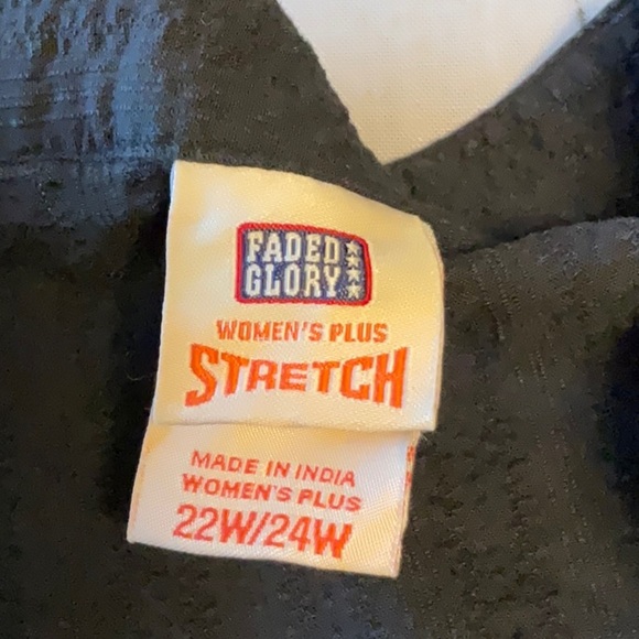 Faded Glory Black Button Down Shirt - Picture 6 of 9